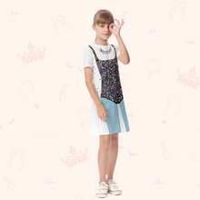 Load image into Gallery viewer, Jewels & Diamonds T-Shirt Dress (Kids) | Easy Costume, Fun Loungewear, Unique Gift