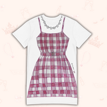 Load image into Gallery viewer, Gingham Picnic T-Shirt Dress | Easy Costume, Fun Loungewear, Unique Gift