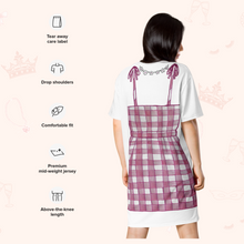 Load image into Gallery viewer, Gingham Picnic T-Shirt Dress | Easy Costume, Fun Loungewear, Unique Gift