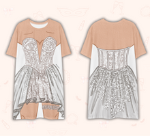 Load image into Gallery viewer, Bridal T-Shirt Dress | Easy Costume, Fun Loungewear, Unique Gift