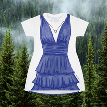 Load image into Gallery viewer, Vampire Girl T-Shirt Dress | Easy Costume, Fun Loungewear, Unique Gift
