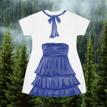 Load image into Gallery viewer, Vampire Girl T-Shirt Dress | Easy Costume, Fun Loungewear, Unique Gift