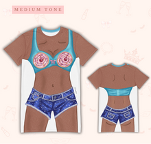 Load image into Gallery viewer, Cupcake Dream T-Shirt Dress | Easy Costume, Fun Loungewear, Unique Gift