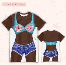 Load image into Gallery viewer, Cupcake Dream T-Shirt Dress | Easy Costume, Fun Loungewear, Unique Gift