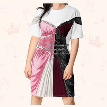 Load image into Gallery viewer, Both Doll & Vampire T-Shirt Dress | Easy Costume, Fun Loungewear, Unique Gift