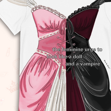 Load image into Gallery viewer, Both Doll & Vampire T-Shirt Dress | Easy Costume, Fun Loungewear, Unique Gift