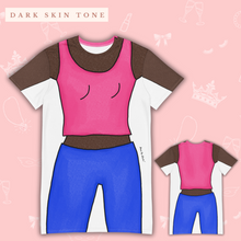 Load image into Gallery viewer, Lizzie Cartoon T-Shirt Dress | Easy Costume, Fun Loungewear, Unique Gift