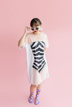 Load image into Gallery viewer, Retro Swimsuit T-Shirt Dress | Easy Costume, Fun Loungewear, Unique Gift