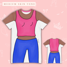 Load image into Gallery viewer, Lizzie Cartoon T-Shirt Dress | Easy Costume, Fun Loungewear, Unique Gift