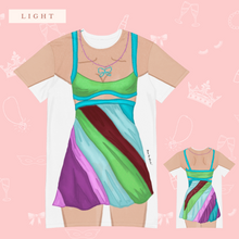 Load image into Gallery viewer, Rom Com T-Shirt Dress | Easy Costume, Fun Loungewear, Unique Gift