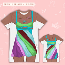 Load image into Gallery viewer, Rom Com T-Shirt Dress | Easy Costume, Fun Loungewear, Unique Gift