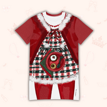 Load image into Gallery viewer, Cindy Lou Who T-Shirt Dress | Easy Costume, Fun Loungewear, Unique Gift