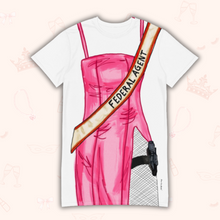 Load image into Gallery viewer, Miss Congeniality T-Shirt Dress | Easy Costume, Fun Loungewear, Unique Gift