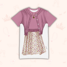 Load image into Gallery viewer, Newspaper Girl T-shirt dress