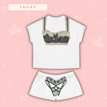 Load image into Gallery viewer, Lingerie Top & Shorts Set | Bachelorette Pajamas