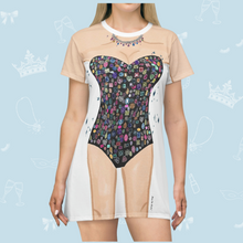 Load image into Gallery viewer, Jewels & Diamonds T-Shirt Dress | Easy Costume, Fun Loungewear, Unique Gift