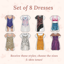 Load image into Gallery viewer, Bachelorette Party Pack – Themed T-Shirt Dresses for Girls’ Trips & Bridal Parties