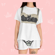 Load image into Gallery viewer, Lingerie Top & Shorts Set | Bachelorette Pajamas