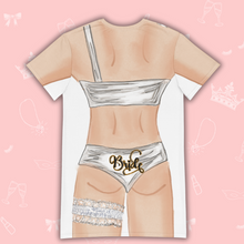 Load image into Gallery viewer, Bride T-Shirt Dress | Easy Costume, Fun Loungewear, Unique Gift