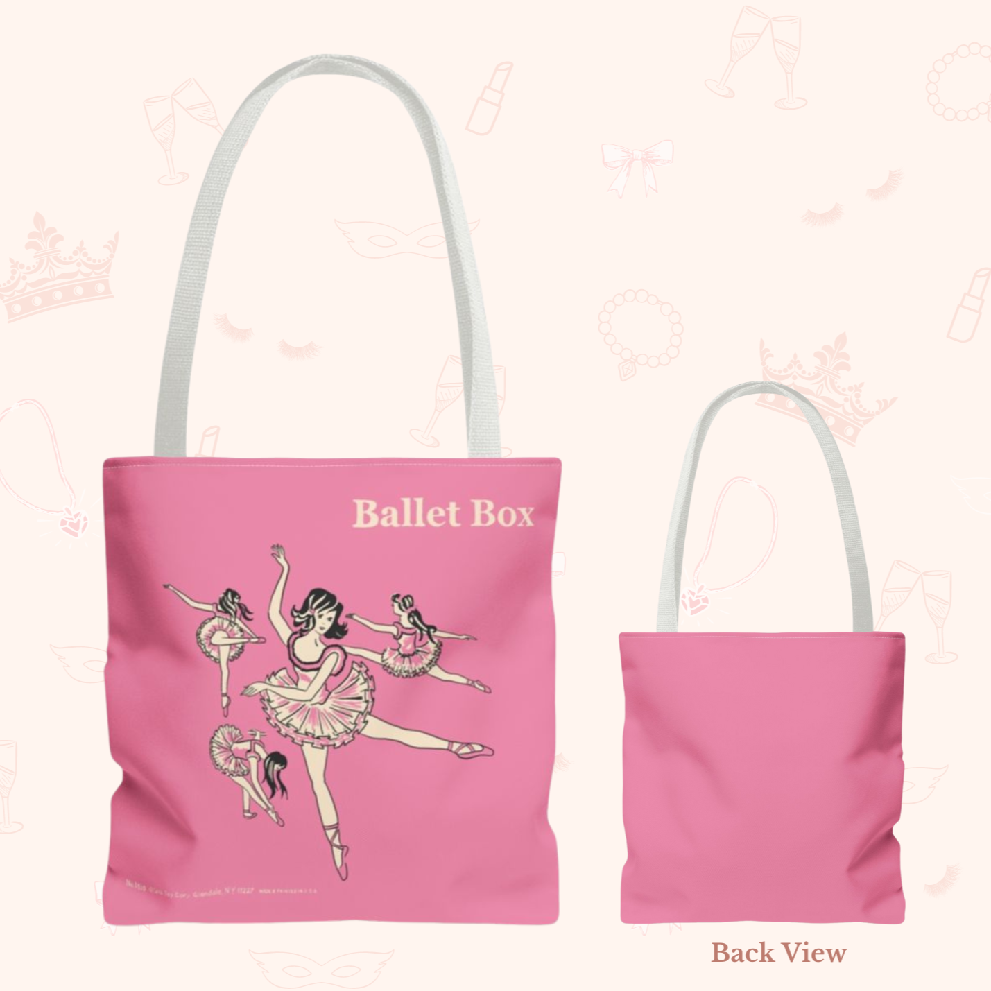 Vintage Ballet Tote Bag