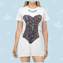 Load image into Gallery viewer, Jewels & Diamonds T-Shirt Dress | Easy Costume, Fun Loungewear, Unique Gift
