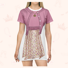 Load image into Gallery viewer, Newspaper Girl T-shirt dress