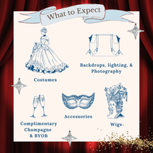 Load image into Gallery viewer, Hollywood Starlet Photoshoot with Costumes, Wigs, & Backdrops!
