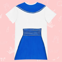 Load image into Gallery viewer, Flight Attendant T-Shirt Dress | Easy Costume, Fun Loungewear, Unique Gift