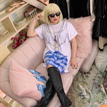 Load image into Gallery viewer, Pretty Lady of the Night T-Shirt Dress | Easy Costume, Fun Loungewear, Unique Gift