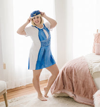 Load image into Gallery viewer, Flight Attendant T-Shirt Dress | Easy Costume, Fun Loungewear, Unique Gift