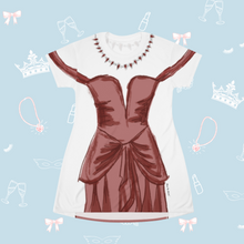 Load image into Gallery viewer, Pretty Lady in Red T-Shirt Dress | Easy Costume, Fun Loungewear, Unique Gift