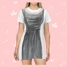 Load image into Gallery viewer, Audrey's Little Black Dress T-Shirt Dress | Easy Costume, Fun Loungewear, Unique Gift