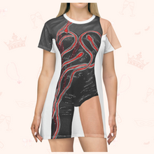 Load image into Gallery viewer, &quot;Ready&quot; Loungewear T-shirt Dress
