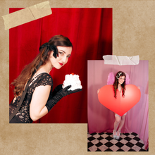Load image into Gallery viewer, 💋 Vintage Pin-Up Photoshoot with Costumes, Wigs, &amp; Backdrops!
