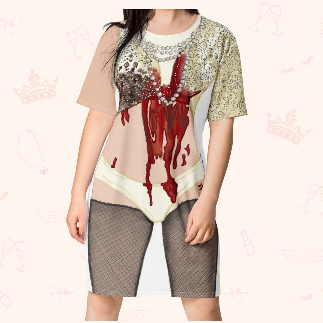 Lady Monster T-Shirt Dress | Easy Costume, Fun Loungewear, Unique Gift