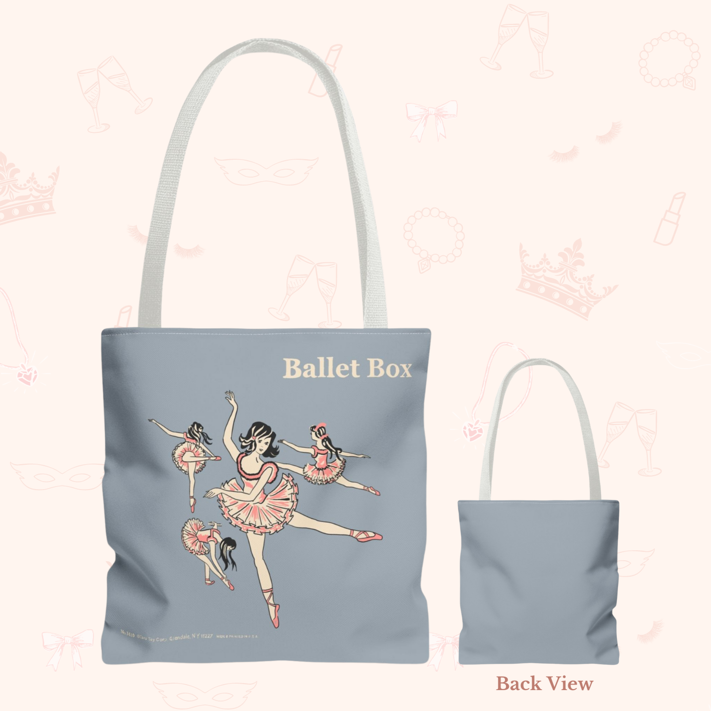 Vintage Ballet Tote Bag – Dress Up Studio