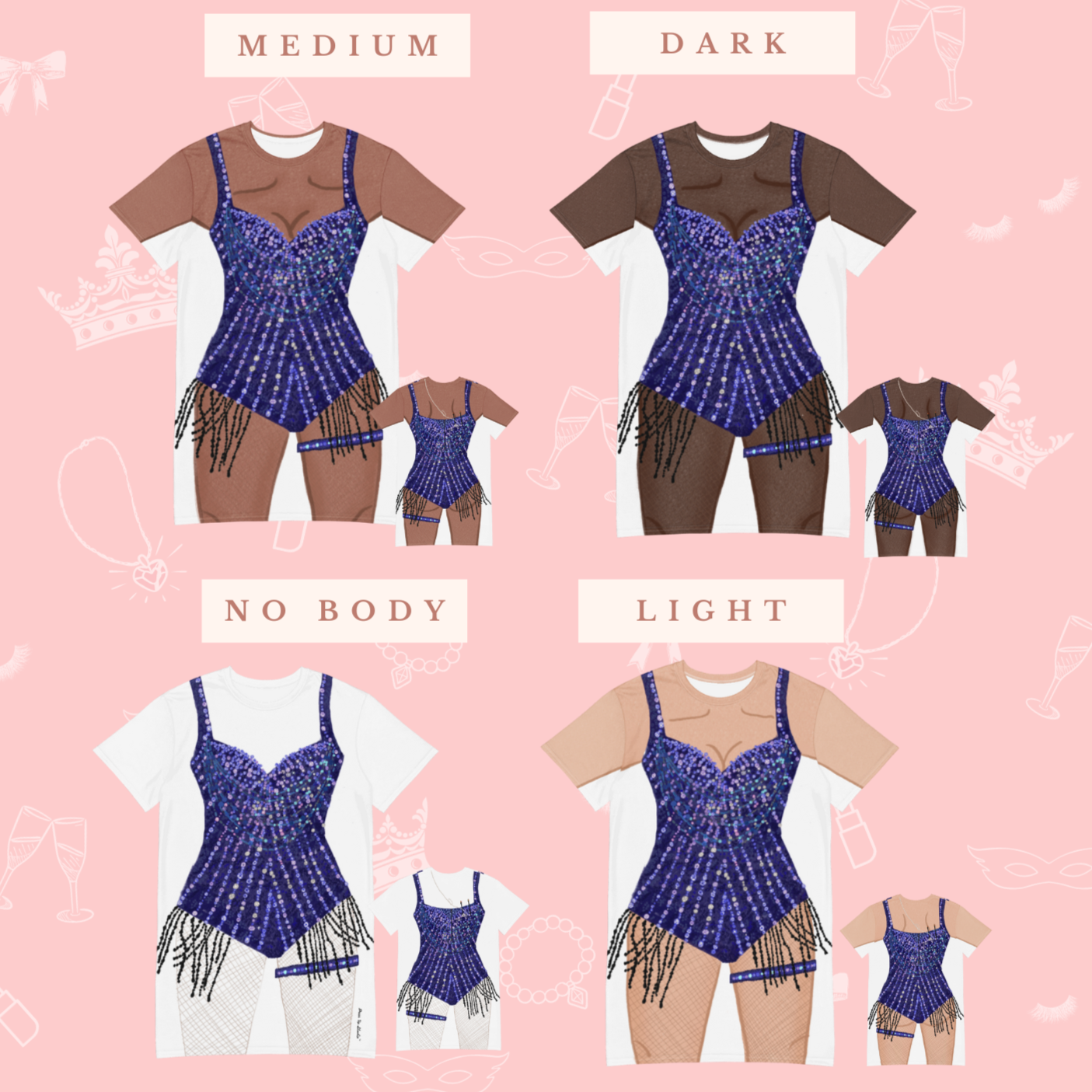 open lace back dress Galaxy Princess T-Shirt Dress