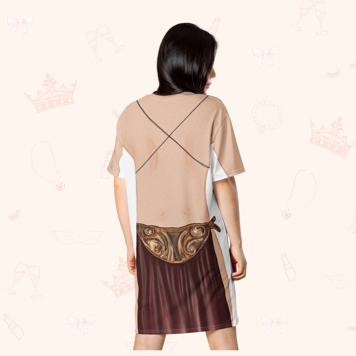 princess t shirt dress Why wear one Princess T-Shirt dress when you could wear TWO?! Once again,  our Disney Princess T-Shirt dresses are almost gone... but will they ever  be back?  : @leajulesstyle #disney