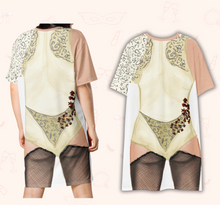Load image into Gallery viewer, Lady Monster T-Shirt Dress | Easy Costume, Fun Loungewear, Unique Gift
