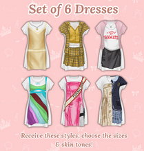 Load image into Gallery viewer, Bachelorette Party Pack – Themed T-Shirt Dresses for Girls’ Trips &amp; Bridal Parties
