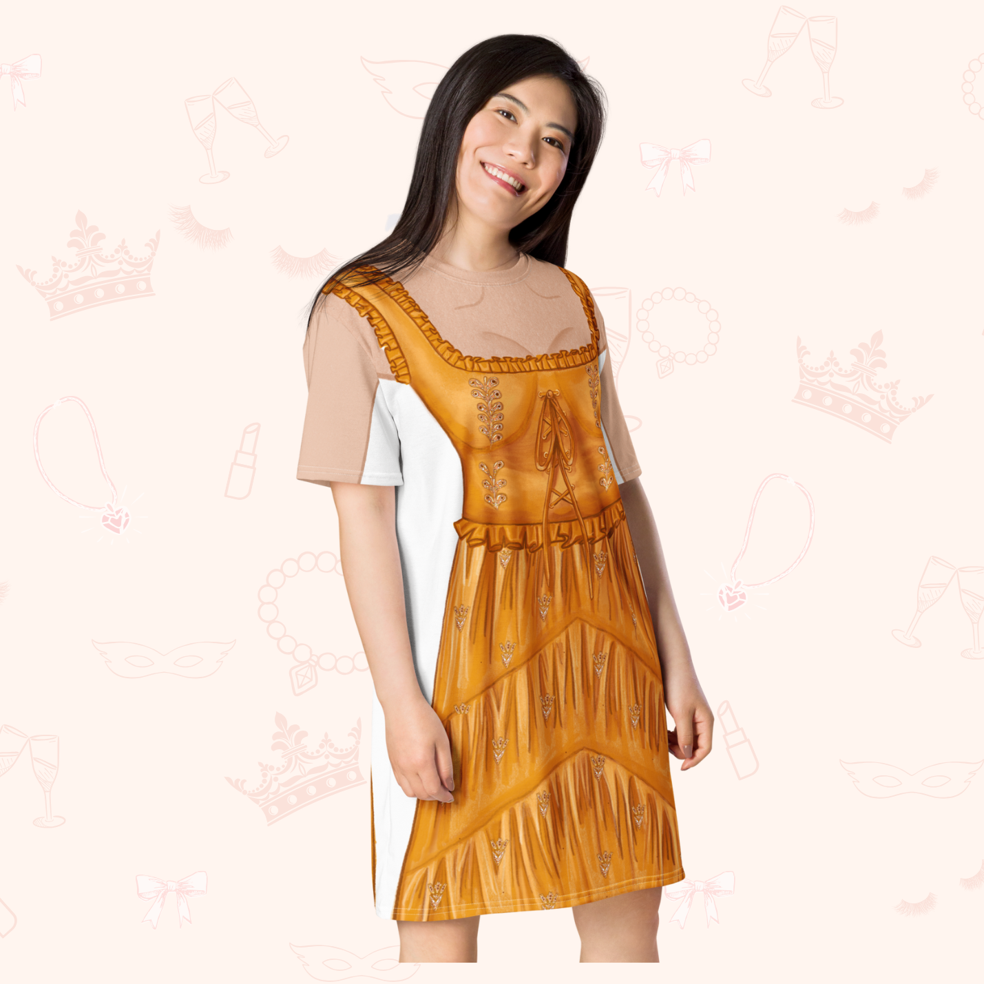 slim fit dress slacks Ruched Cotton T-Shirt Dress – Rave On Trend