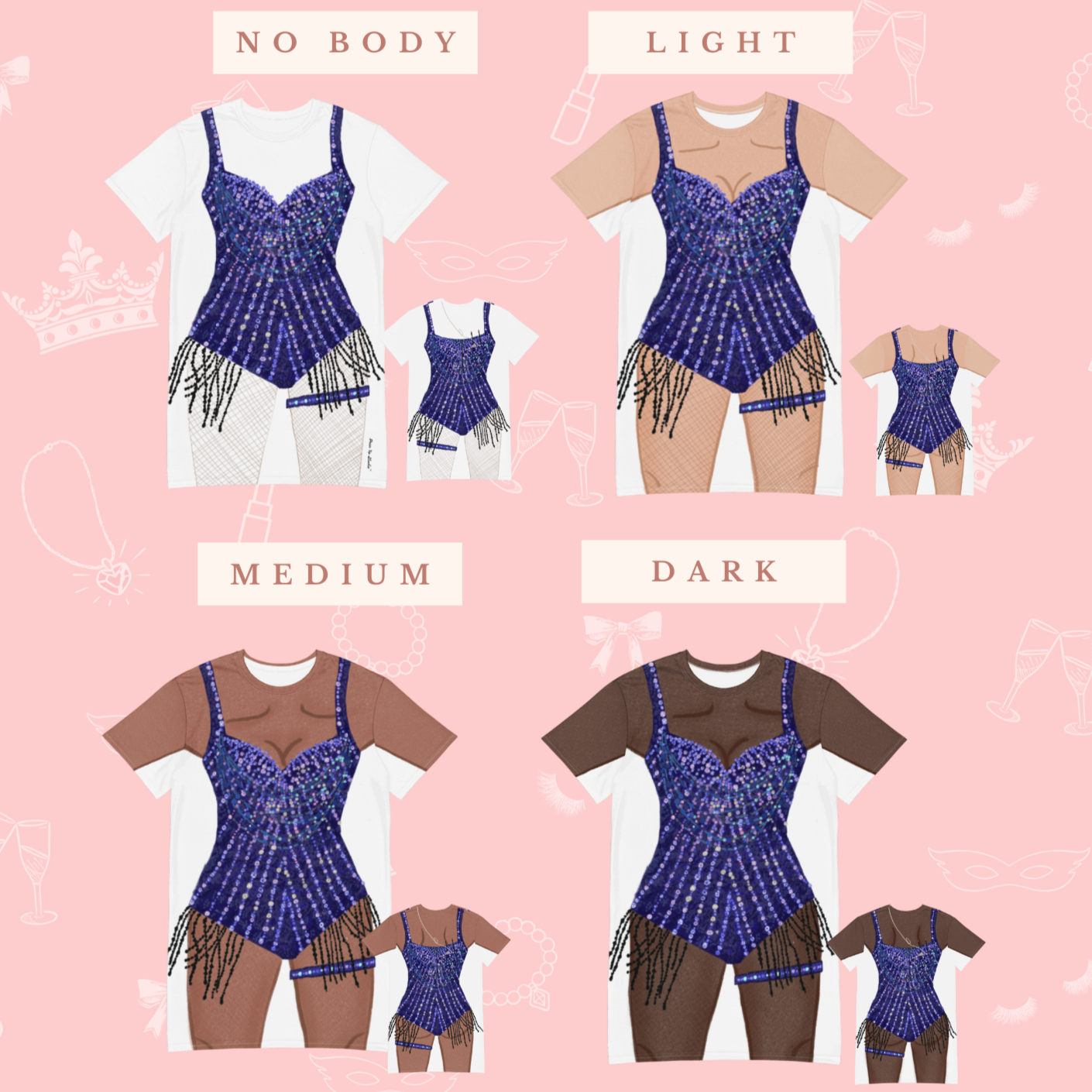 Villain T-Shirt Dress | Easy Costume, Fun Loungewear, Unique