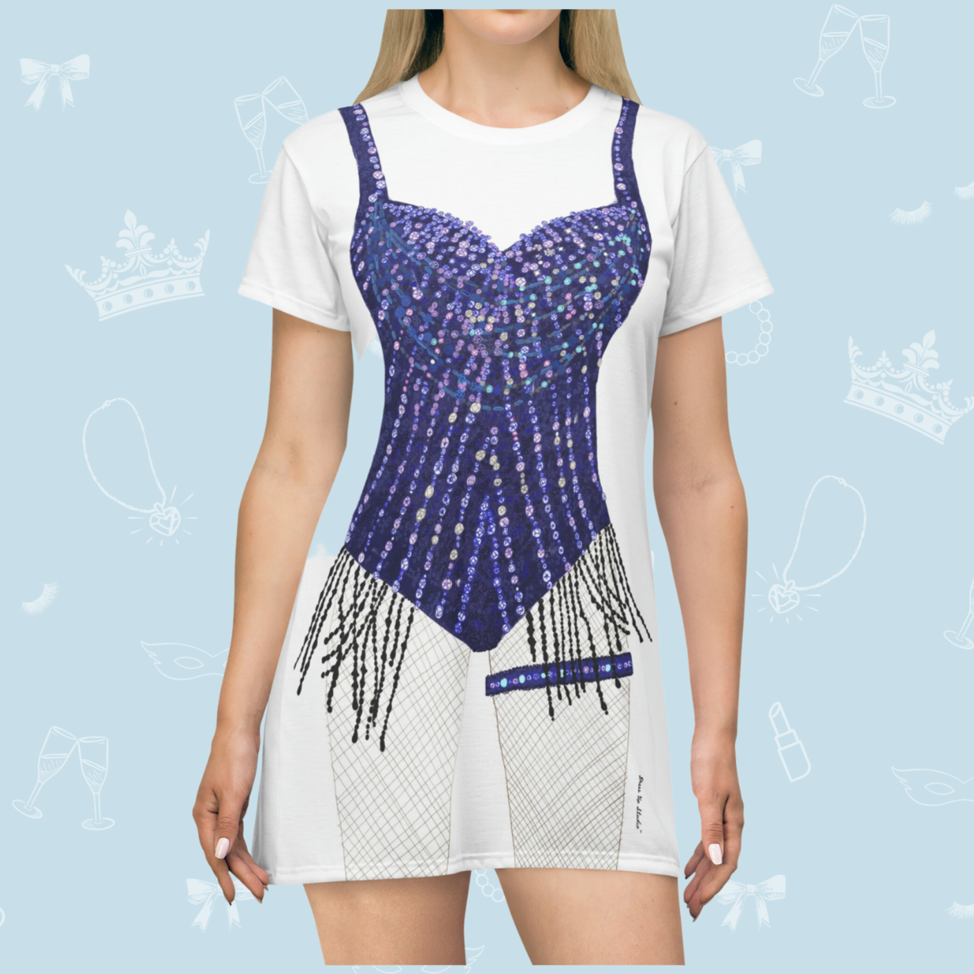 Villain T-Shirt Dress | Easy Costume, Fun Loungewear, Unique Villain T-Shirt Dress | Easy Costume, Fun Loungewear, Unique