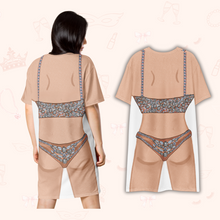 Load image into Gallery viewer, Showgirl T-Shirt Dress | Easy Costume, Fun Loungewear, Unique Gift

