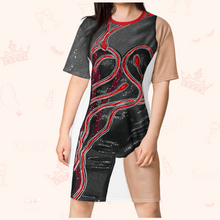 Load image into Gallery viewer, Ready or Not T-Shirt Dress | Easy Costume, Fun Loungewear, Unique Gift
